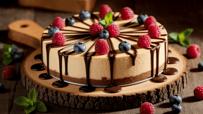 outback-steakhouse-cheesecake-with-chocolate-sauce-copycat-recipe